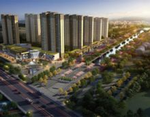 友谊河畔，美景如画！汨罗罗城中央广场建面约115-137㎡少量城芯现房，汨罗罗城中央广场位于罗城大道与友谊河交汇处，建筑面积约22万㎡，小区规划户数1066户，