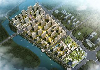 蓉国新赋项目位于常德市柳叶大道与芙蓉路交汇处西北角