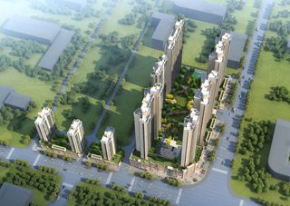 方圆绿都项目位于常德市长庚路与滨湖路交汇处