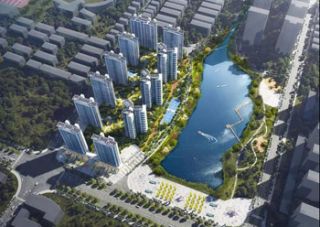 湖湘壹品项目位于南县桂花园路新人民医院对面鸿雁湖旁