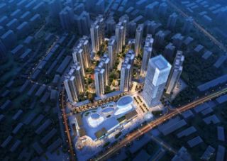 新天地项目位于桃花仑西路与陆贾山路交汇处