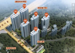 益阳-高新区琨御府项目位于益阳市高新区益阳大道2号（老城市学院对面）