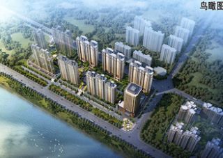 中奥名居项目位于岳阳洞庭湖外滩（沿湖大道）