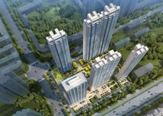 巴陵正荣府项目位于巴陵中路与旭园路交汇处（原花果山水果市场）