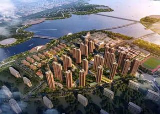 锦绣新城项目位于芭蕉湖东岸（洪源小区对面）