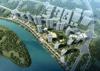 颐华城翡翠湾项目位于平江县平江大道与育才路交叉口东北角