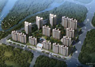 常德-澧县金源中央公园项目位于澧县芙蓉学校西大门对面