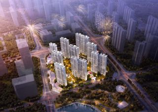 华侨城欢乐里项目位于石鼓区五一路与松木大道交汇处