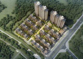 恒屹上海城项目位于耒阳市新城一路与体育北路交汇处