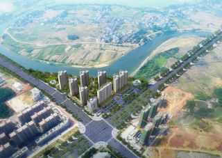 聚龙九号项目位于迎宾大道与攸水大道交汇处