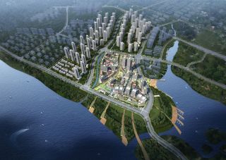 绿地智慧生态城项目位于石峰株洲环保大道与铜霞路交汇处