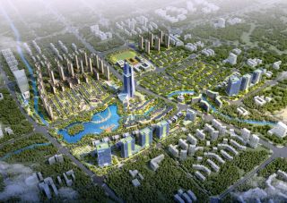 禾田生态智慧城&middot;长一府项目位于天元创业大道与栗雨南路交汇处