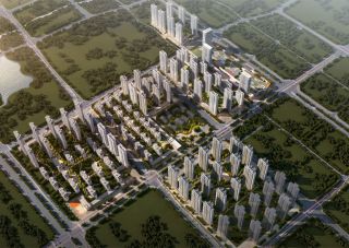 中海国际社区项目位于天元区炎帝大道与栗雨南路交汇处（株洲二中附小旁）