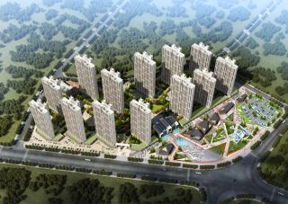 嘉福城项目位于醴陵渌江大道与左权南路交汇处