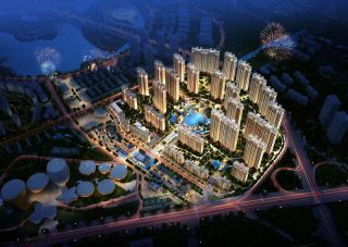 金东陶子湖项目位于醴陵凤凰大道与东城大道交汇处西北角