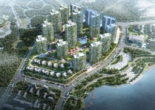 滨湖壹号项目位于醴陵市凤凰大道与东城大道交汇处西北角