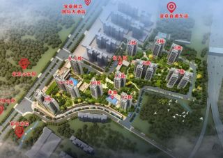 隆昇花园项目位于宜章县新公安局对面百通汽车站旁
