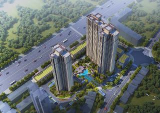 公园豪庭项目位于攸县中心大道与农机路交汇处