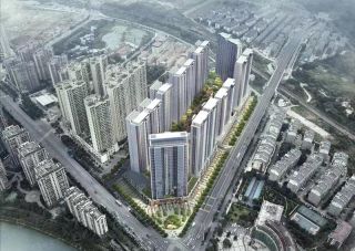 长信爱莲首府项目位于郴州市香雪路与郴江路交汇处