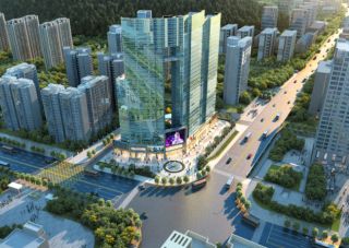 振兴之门项目位于郴州市青年大道与香雪桥交汇处（市公安局正对面）