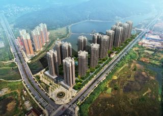 华一千里湖山项目位于郴州市青年大道与凤凰路交汇处（凤凰桥旁）