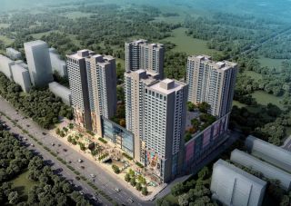 喜盈门建材家具广场项目位于郴州大道郴州科技工业园以西200米增湖村委公交站旁