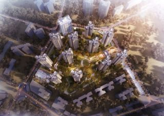 五岭庆园项目位于郴州市冲口路与船洞路交汇处（五岭公园旁）