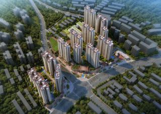 郴州-北湖区中铁岭南府项目位于郴州市香雪路和南岭大道交汇处