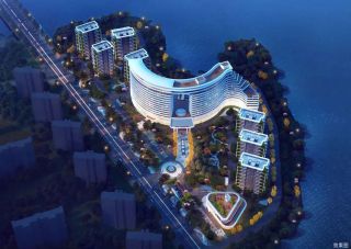 辉达温德姆项目位于沅江市浩江湖路西侧