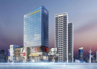 衡阳-常宁市壹中心项目位于常宁市政府大楼西面