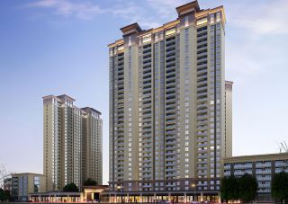 衡阳-衡山县中央府二期项目位于衡山县城龙泉路与人民西路交汇处