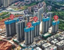 平江御城新天地6月份工程进度进展如下，截止到目前6月30日，御城新天地9栋、19栋、18栋完成至24层；另外项目10栋、12栋完成到25层，7号栋完成到18层；项目其他5栋、6栋、8栋、11栋、13、15栋、16栋、17栋、20栋已封顶。