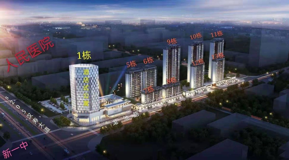 汉寿林宸广场项目位于汉寿县汉德大道与汉寿大道交汇处，项目占地40亩，建筑面积4万方；容积率高达2.5。周边配有汉寿人民法院、汉寿新人民医院、汉寿新一中等