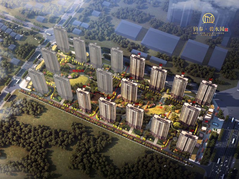 汉寿碧水园项目位于汉寿大道与八角楼路交汇处，项目占地面积约76.3亩，容积率2.5，绿地率百分之37.66%，小区目前规划户数1054户，停车位999个；周边配有汉寿县人民医院。