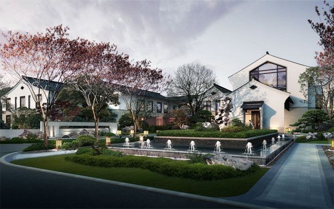 石门县石门院子楼盘怎么样？项目占地面积101044平方米，停车位396个，绿化率36.23%，主卖187-335平米中式院落别墅。