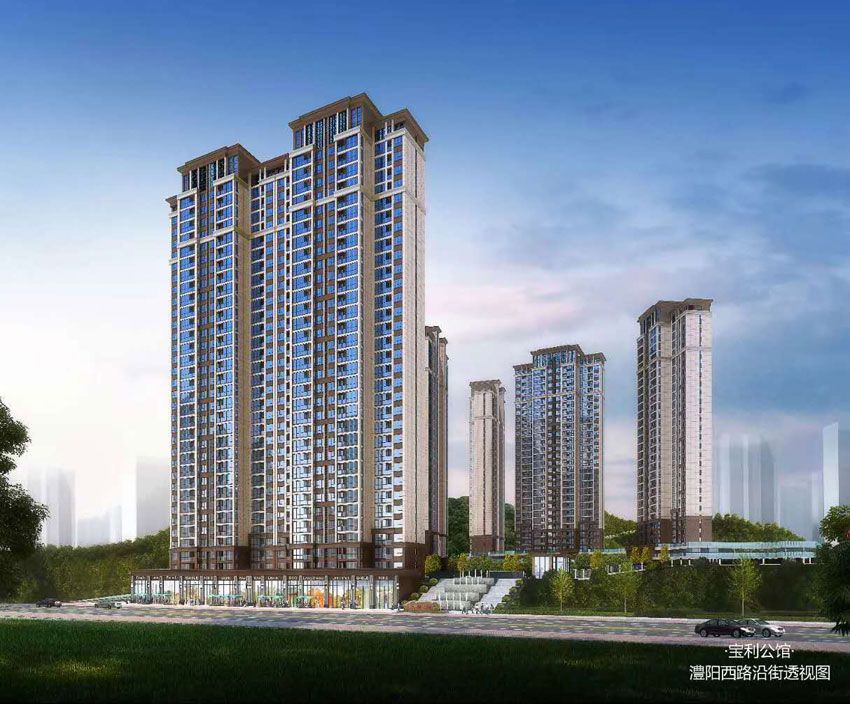 石门县宝利公馆项目位于石门县原宝川连杆厂，总占地面积30685.24㎡，总建筑面积124850㎡，容积率3.3，绿地率30%，停车位810个，规划总户数788户。