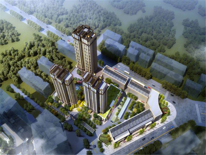 常德丹霞苑二期位于丹阳路与滨湖路交汇处，项目占地面积约11333.3㎡，建面面积约4.1万方，绿化率30%，住宅容积率2.8，