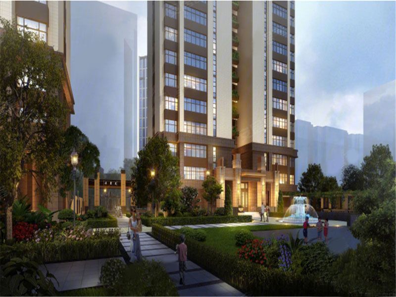 常德丹霞苑二期位于丹阳路与滨湖路交汇处，项目占地面积约11333.3㎡，建面面积约4.1万方，绿化率30%，住宅容积率2.8，