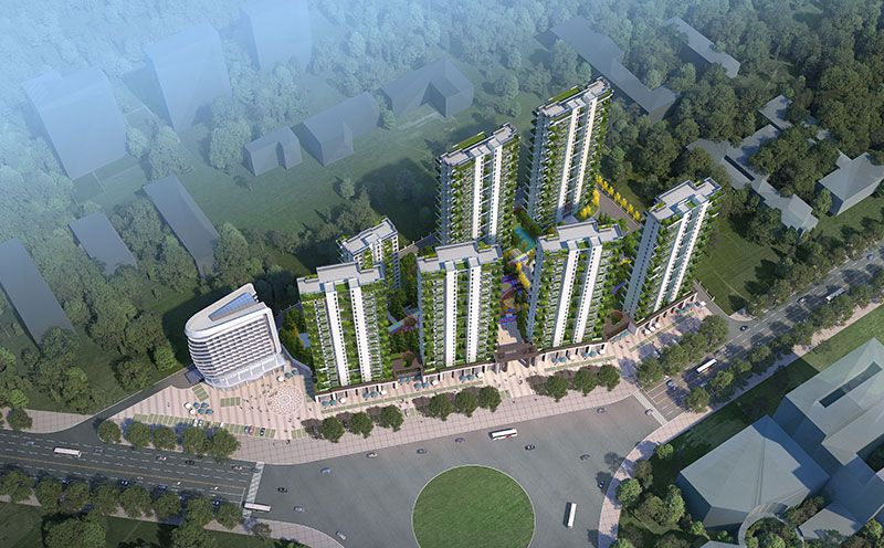 沅江城市森林花园怎么样?项目位于桔城大道与青年路交汇处,项目分两期开发,总占地53.15亩,建筑面积14万方,绿地率35.1%,容积率3.1,总615户。