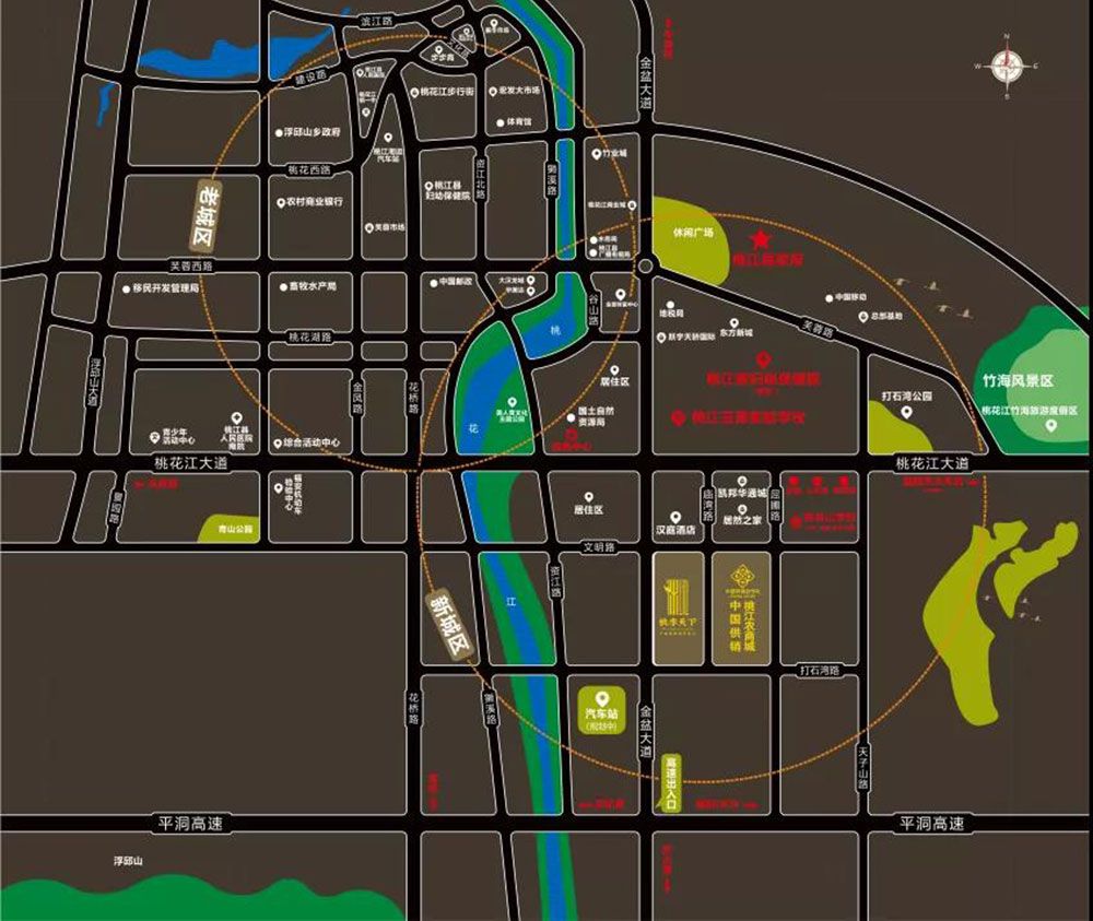 桃江桃李天下怎么样?项目占地面积42472.9㎡,建筑面积165574㎡,绿化率35 %,容积率3.1,总户数999户,项目位于桃江县金盆大道华通城汉庭酒店往南100米。