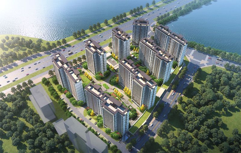 岳阳县新天地半岛公园在哪里?项目位于岳阳县荣家湾镇荣湾湖小学对面,项目分为二期，一期开发楼栋为3.5.6.7#共计四栋。小区住宅为8栋18层组成，住宅总户数661户。