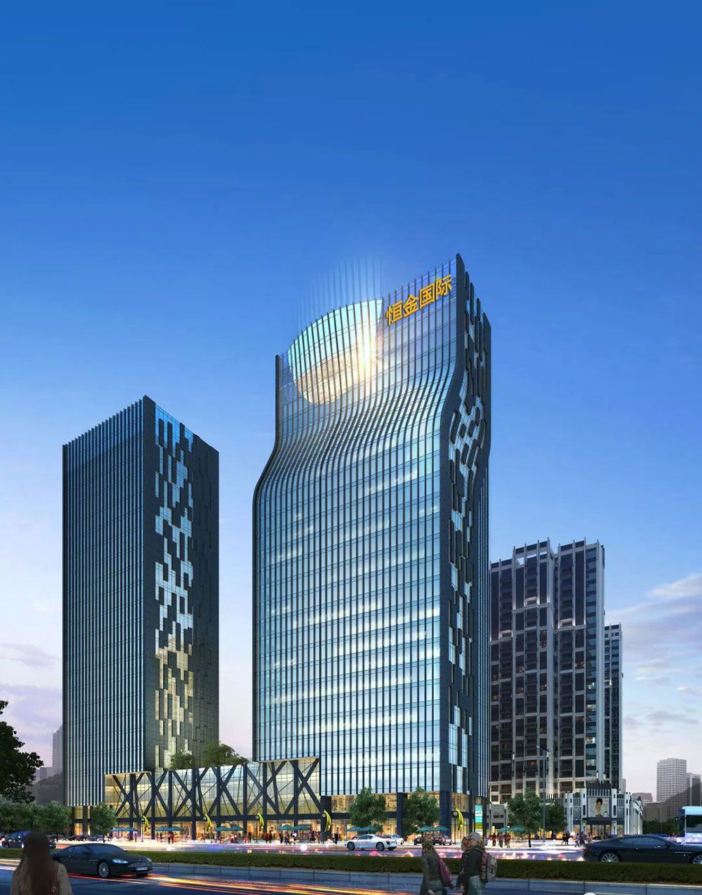 岳阳恒金国际怎么样?项目总占地面积约64435㎡,建筑面积197105.03㎡,容积率2.77,小区规划总户数808户,停车位共1500多个,楼栋总数13栋。