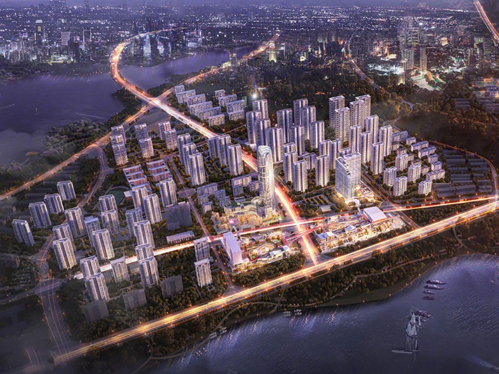 岳阳金茂洞庭生态创新城怎么样?项目总占地666亩,总计容面积达到134万方,楼栋总数8栋,小区规划住宅916户,停车位1103个,位于岳阳楼区九华山路99号。