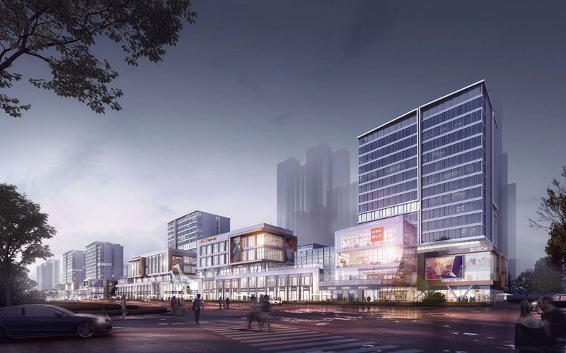 岳阳融创都会中心怎么样?项目以约40万方的恢弘体量打造约1公里都会体,其中商业建筑面积约10万方,住宅建筑面积约20万方,综合容积率为2.58,绿地率30%。