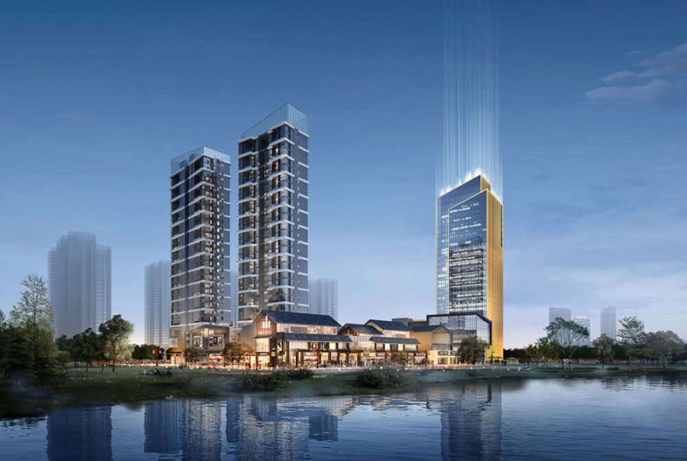 汨罗天汇华熙公园里怎么样?项目位于罗城大道与环湖南路的交汇处,占地面积约4万㎡,总建筑面积约12万㎡,容积率2.6,停车位 700个,小区规划住宅150户。