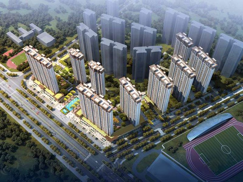 临湘剑桥郡怎么样?项目总占地面积约100亩,总建筑面积约28万㎡,共11栋32F纯板式结构的住宅组成,住宅总约1500套,容积率小于3.5,绿地率高达35%。