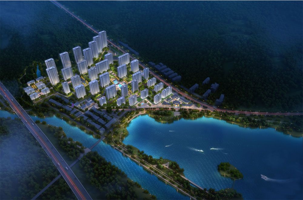 临湘桂语江南怎么样?项目总占地面积223.41亩,总建筑面积约35万方,容积率1.799,绿化率为35%,规划2194户,项目背山面水,面朝1700亩白云湖生态公园。