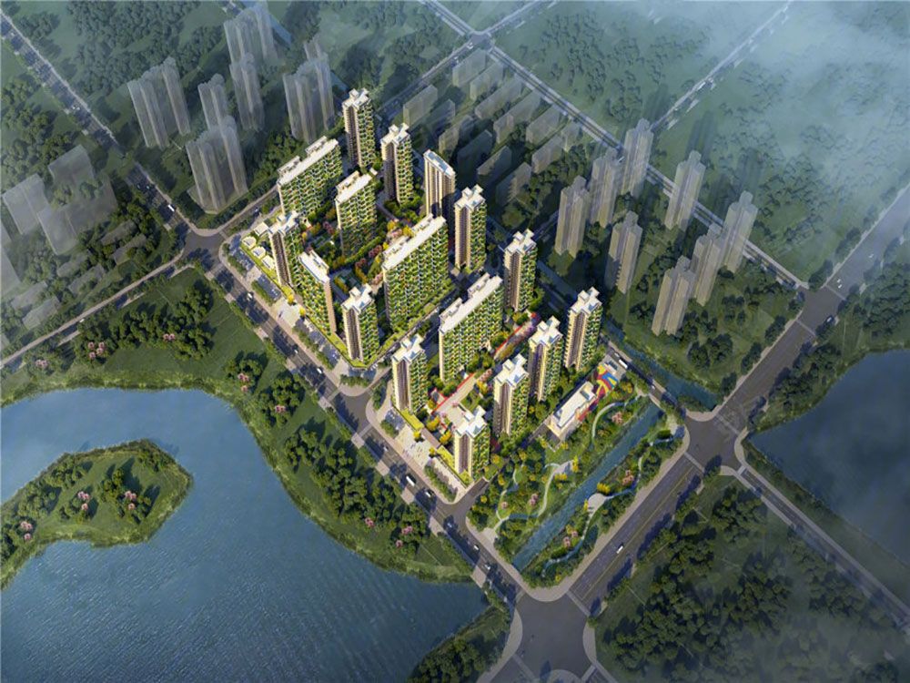 华容鑫洋天御怎么样?项目占地面积约124亩,绿化率35%,停车位共2075个,规划总户数1908户,周边毗邻约2000余亩田家湖公园,自带约8000方特色商业。