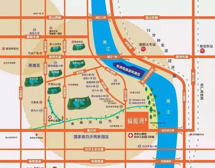 衡阳同安福龙湾怎么样?项目位于雁峰区白沙大道24号，占地面积约94990.8㎡，项目由12栋电梯房和2栋商业楼构成，分三期开发，小区规划户数约3000户。