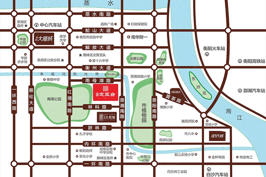 衡阳金钟定王台房子怎么样?项目位于雁峰区蒸湘南路，总占地面积92800平方米，总体有28栋楼，小区规划住宅有1859户，项目主推住宅和别墅。